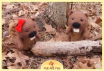 Run Red Run Needle Felted Beavers