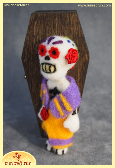 RUn Red Run Day of the Dead Skeleton Dia de los Muertos