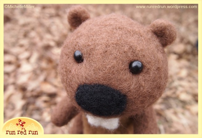 Run Red Run Needle Felted Beavers