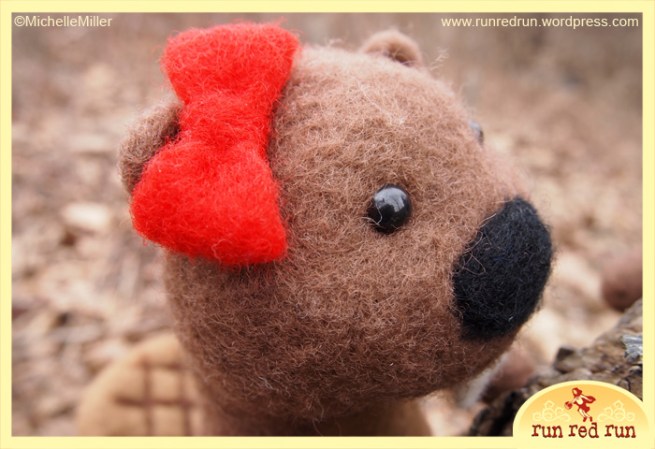 Run Red Run Needle Felted Beavers