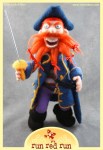 Run Red Run Needle Felted Pirate