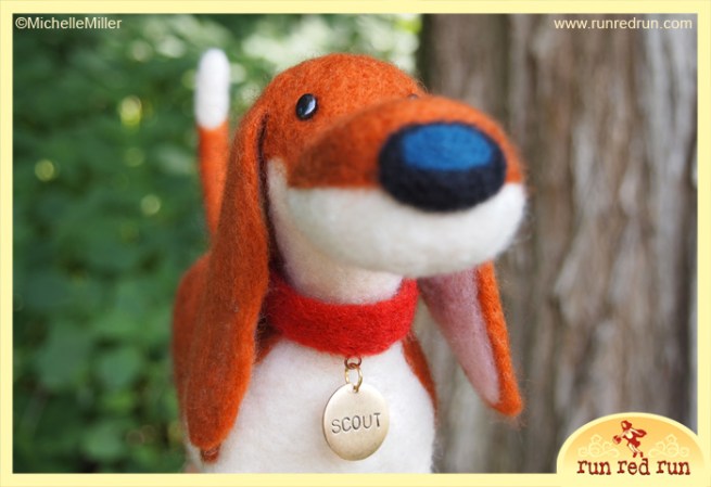 Run Red Run Needle Felted Scout Untold Tales of Bigfoot