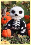 Run Red Run Needle Felted Skeleton