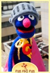 Run Red Run Needle Felted Super Grover
