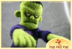 Run Red Run Needle Felted Frankenstein's Monster