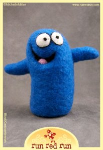 Run Red Run Needle Felted Bloo