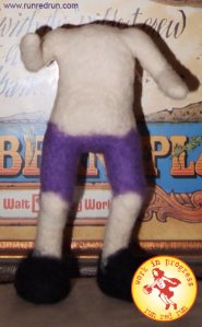 Run Red Run Needle Felt Work In Progress