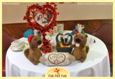 Run Red Run Needle Felted Beavers Centerpiece