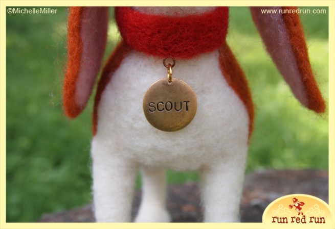 Run Red Run Needle Felted Scout