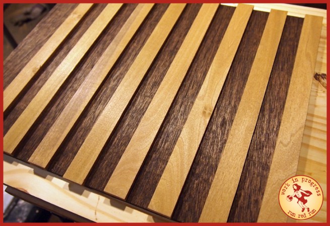 Run Red Run Needle Felted Hatbox Ghost WIP Attic