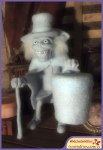 Run Red Run Needle Felted Hatbox Ghost