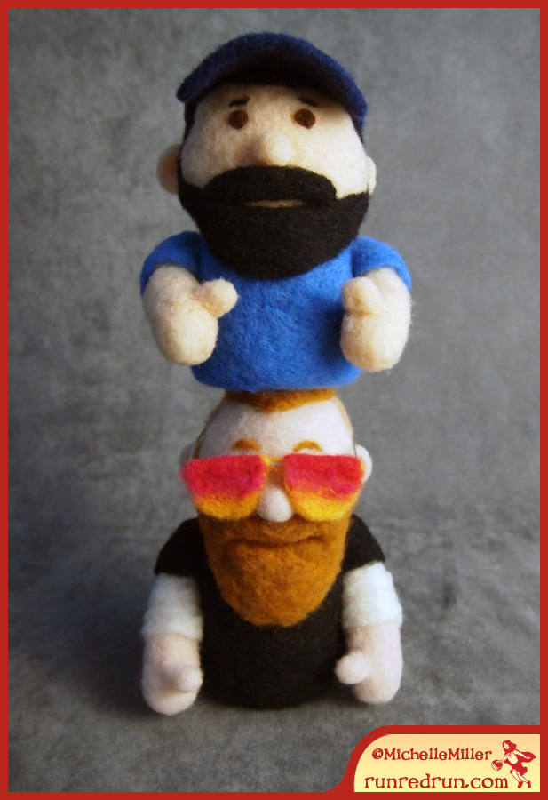 Run Red Run Needle Felted Hous and Mike Phoenixterdam