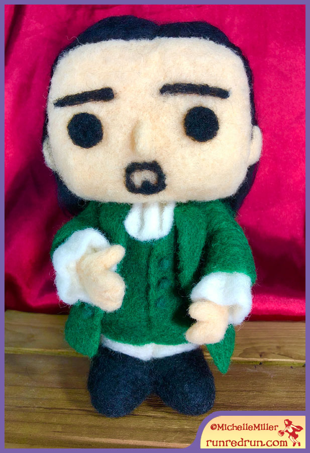 Run Red Run Needle Felted Hamilton Funko Pop