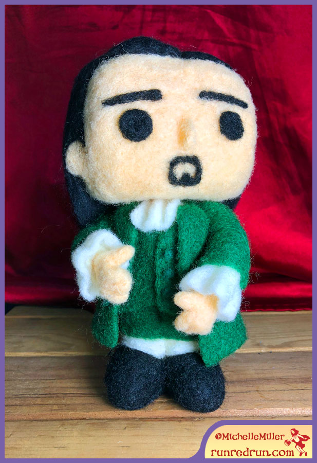 Run Red Run Needle Felted Hamilton Funko Pop